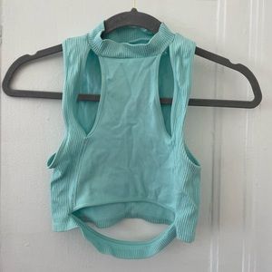 Urban Outfitters Ribbed Cut Out Top